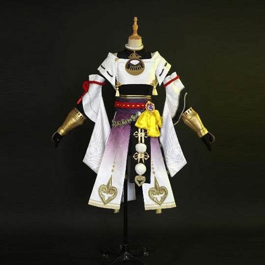 Game Genshin Impact Kujou Sara Cosplay Costume Jacquard Version C00656 Xs / Women Costumes