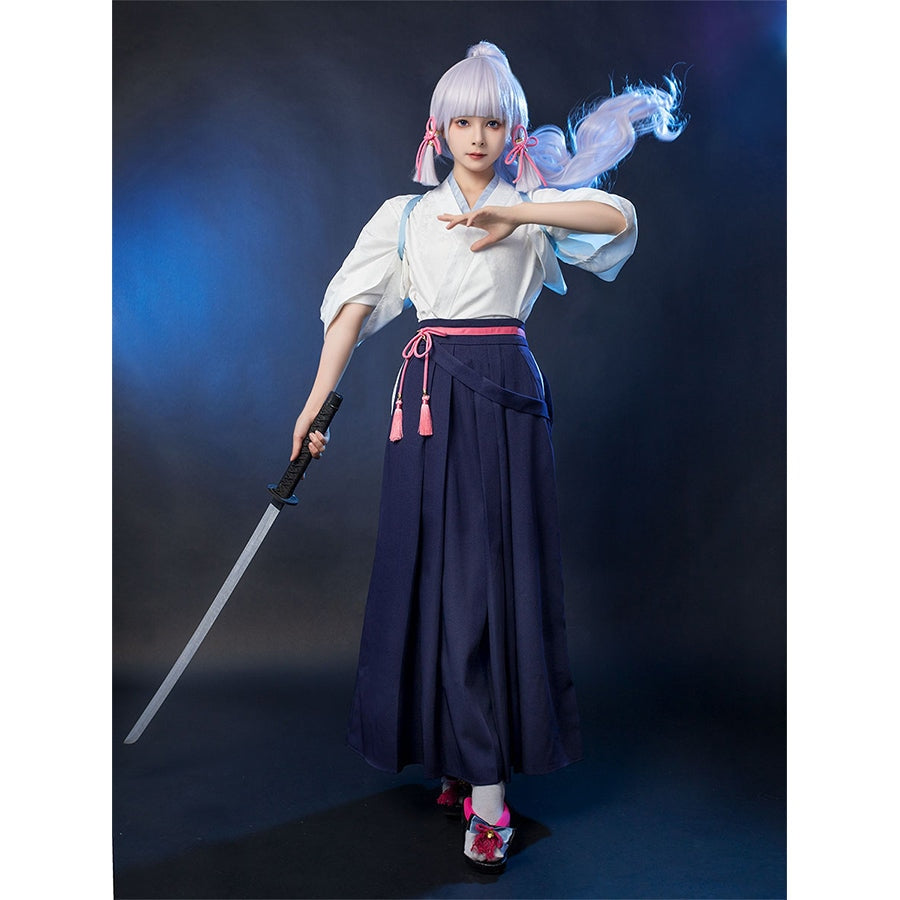 Game Genshin Inazuma Kamisato Ayaka Cosplay Costume C02056 Costumes