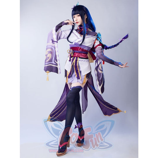 Genshin Impact Baal Electro Archon Raiden Shogun Cosplay Costume C00685 Costumes