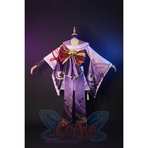 Genshin Impact Electro Archon Raiden Shogun Cosplay Costume Jacquard Version C00573 Costumes