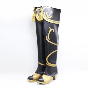 Genshin Impact Beidou Cosplay Shoes High-Heeled Boots C00448 &