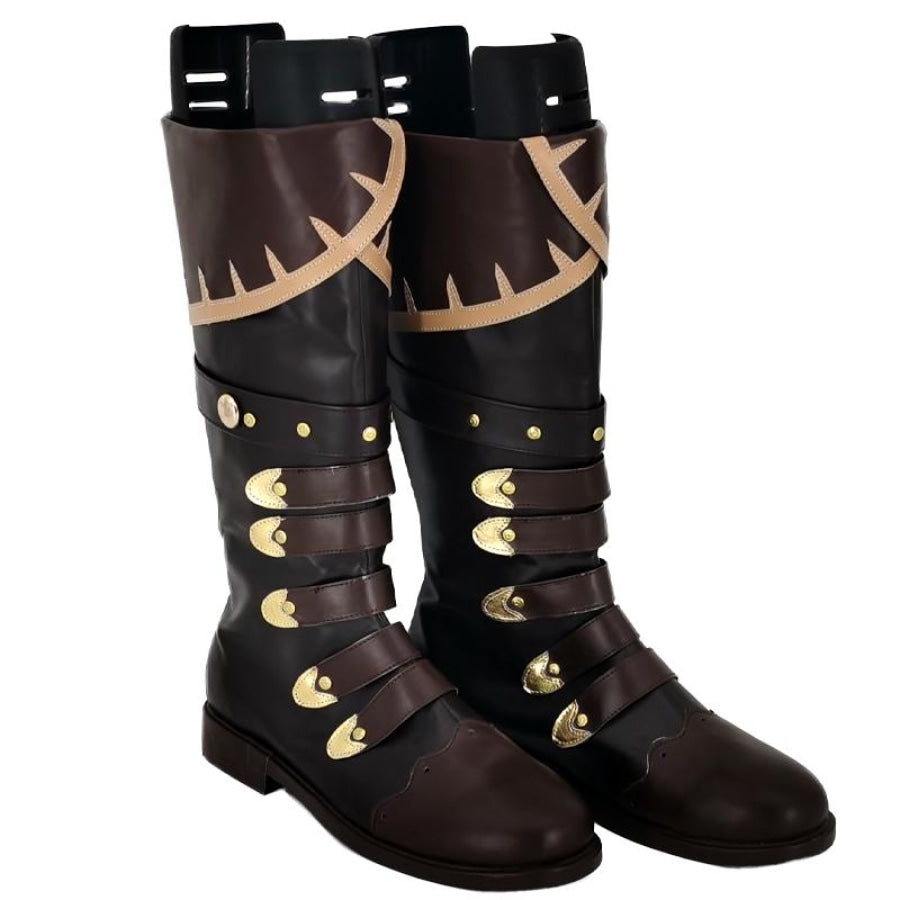 Genshin Impact Diluc Cosplay Shoes Brown Version C00351 Eur 35 & Boots