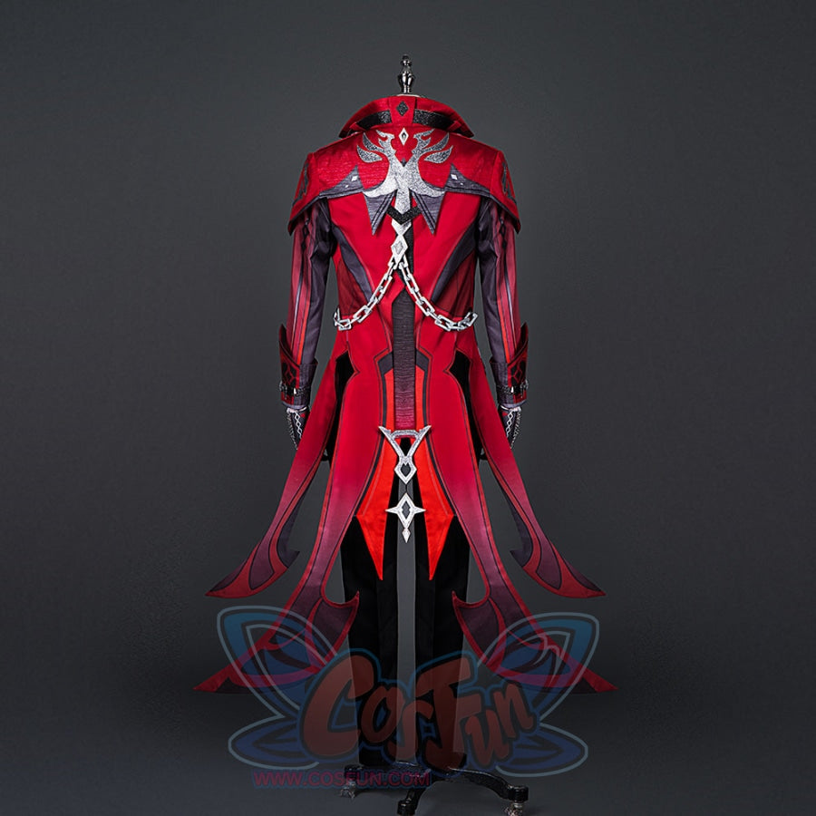 Genshin Impact Diluc Ragnvindr Cosplay Costume Vision Accessories