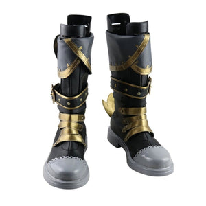 Genshin Impact Diluc Ragnvindr Cosplay Shoes Golden Version C00101 Eur 34 & Boots