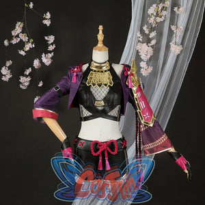 Genshin Impact Inazuma Kuki Shinobu Cosplay Costume Jacquard Version C02058 Women / Xs Costumes