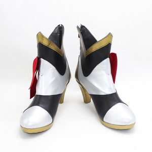 Genshin Impact Noelle Cosplay Shoes Women Boots C00385 #35(22.5Cm) &