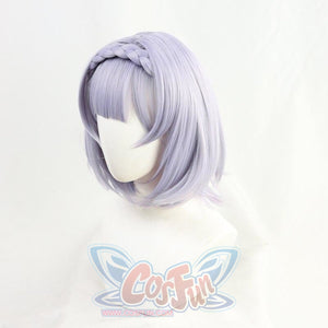Genshin Impact Noelle Purple Short Braid Cosplay Wig J40601 Cosplay