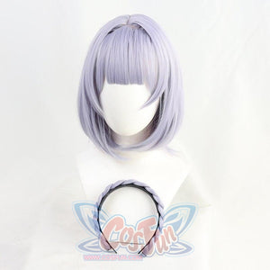 Genshin Impact Noelle Purple Short Braid Cosplay Wig J40601 Cosplay