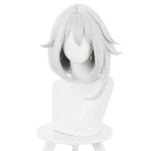 Genshin Impact Paimon Cosplay Wig Silver Hair C00414 One Size Cosplay