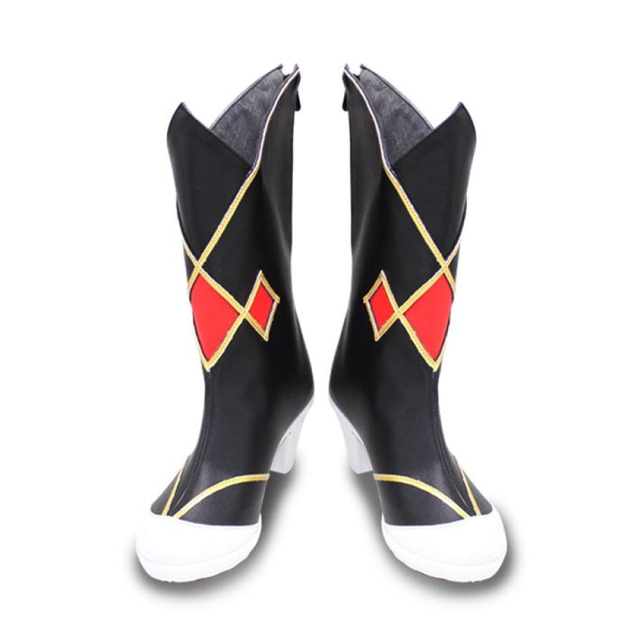 Genshin Impact Rosaria Cosplay Shoes Women Boots C00384 #35(22.5Cm) &