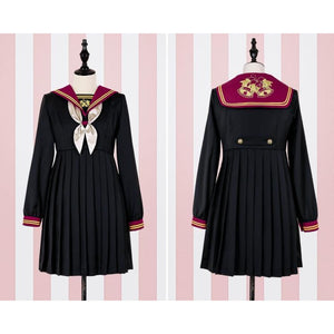 Golden Bell Jk School Uniform Dress Mp005881 Long Sleeve / S