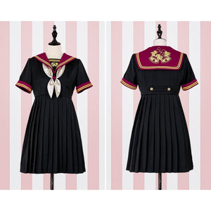 Golden Bell Jk School Uniform Dress Mp005881 Short Sleeve / S