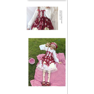 Gradient Sky Print Ruffle Lolita Kawaii Dress Mp006257