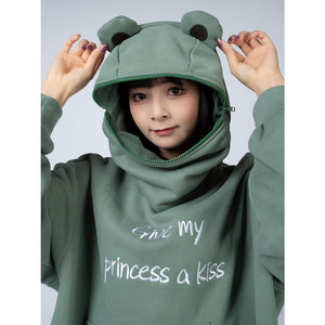 Green Froggy Give My Princess Oversized Hoodie Coat C00064 Hoodie