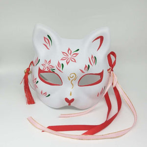 Hand Made Pulp Japanese Ancient Folk Fox Mask Cosplay Props C00222 & Accessories