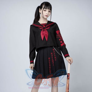 Hell Girl Jigoku Shjo Cosplay Uniform School C00021 45Cm / S