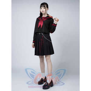 Hell Girl Jigoku Shjo Cosplay Uniform School C00021