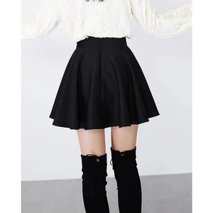 High Waist Black Mini Skirt J20065 Dress