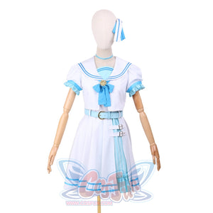 Hololive Virtual Youtuber Hoshimachi Suisei Sailor Suit Cosplay Costume C02013 Women / Xs White