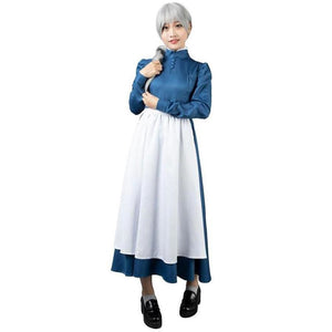 Howls Moving Castle Sophie Hatter Cosplay Costumes Maid Blue Dress Mp004181 Xs / Us Warehouse (Us