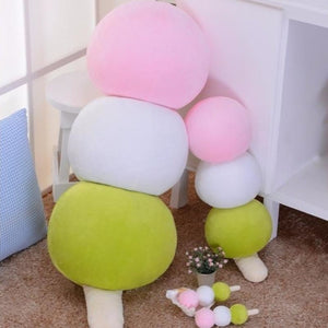 Japanese Flower Dumpling Cherry Blossom Ball Stuffed Toy Plush Doll