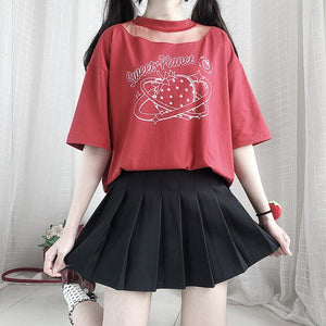 Japanese Solid Pleated College Style Mini Skirt