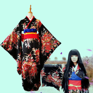 Jigoku Shoujo Enma Ai Kimono Yukata Cosplay Costume Costumes