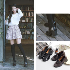 Jk Campus Faux Leather Heeled Shoes