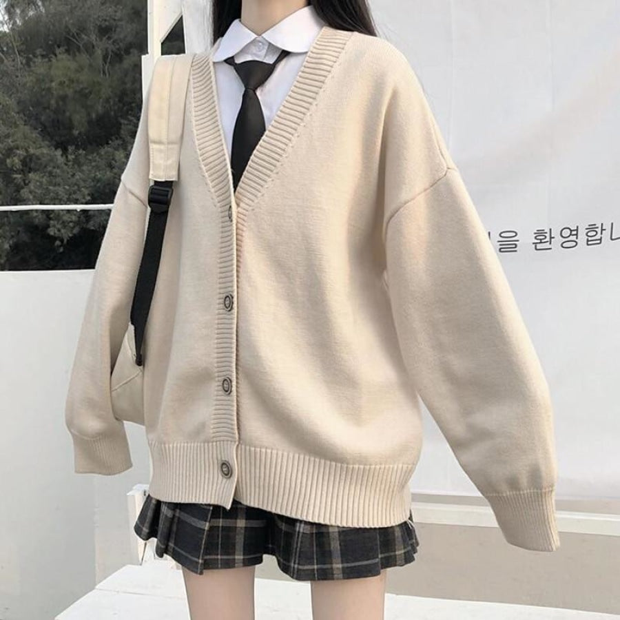 JK fashion College Loose Cardigan 2020 New Sweater/Shirt/Skirt J40352 -  cosfun