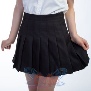 Jk High Waist Pleated Skirts C00169 Black / Xxl School Uniform