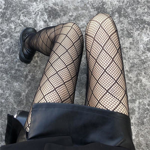 Jk Mesh Black Stockings Women Pantyhose Ultra-Thin Sexy Fishnet J50006 Stockings&socks