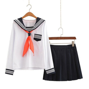 Jk School Uniform Student Sailor Black White Suit Mp006021 / S