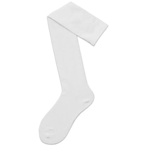 Jk Stockings Solid Color Stripe Socks Thigh High White / One Size Stockings&socks