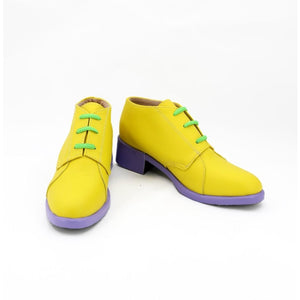 Jojos Bizarre Adventure Diamond Is Unbreakable Rohan Kishibe Cosplay Shoes / Boots Yellow &