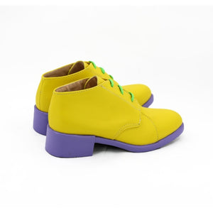 Jojos Bizarre Adventure Diamond Is Unbreakable Rohan Kishibe Cosplay Shoes / Boots Yellow &