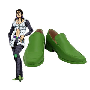Jojos Bizarre Adventure Golden Wind Illuso Cosplay Shoes / Boots Green #45(27.5Cm) &
