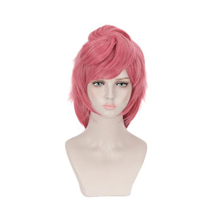 Jojos Bizarre Adventure Golden Wind Trish Una Cosplay Wigs Mullet Hair Pink