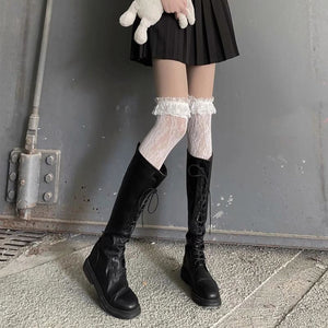 Lace Jk Stockings Thigh High Lolita White Kawaii Stockings&socks