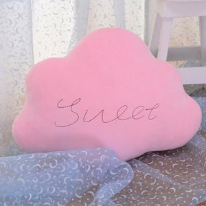Letter Script Sky Cloud Pillow Cushion Soft Warm Stuffed Toy Plush Doll