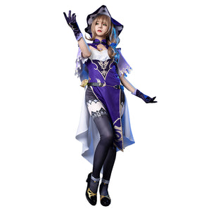 Game Genshin Impact Lisa Cosplay Costume C00055