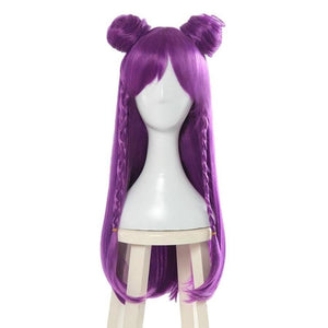 Lol Daughter Of The Void K/da Kaisa Cosplay Wigs With Buns Halloween Party