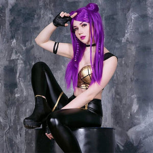 Lol Daughter Of The Void K/da Kaisa Cosplay Wigs With Buns Halloween Party