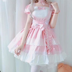 Lolita Princess Dress Full Suit Cosplay Maid For Children Girls Costumes