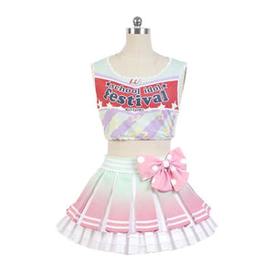 Lovelive! Love Live Kotori Minami Cheerleaders Cosplay Costume Costumes