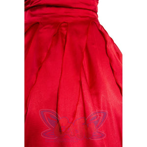 Movie Cruella Estella De Vil Red Dress Cosplay Costume C00488 Costumes