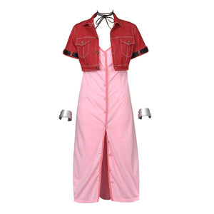 Ready To Ship Final Fantasy Vii Aerith Gainsborough Cosplay Costume Mp002970 Costumes