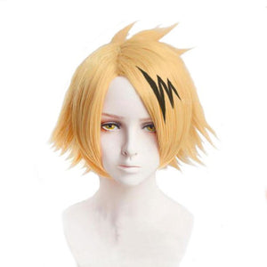 My Hero Academia Kaminari Denki Short Golden Cosplay Wig Mp005838 And Lightning Wigs