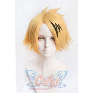 My Hero Academia Kaminari Denki Short Golden Cosplay Wig Mp005838 Wigs