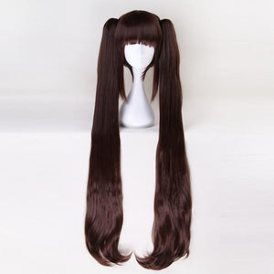 Nekopara Chocolate Vanilla Cosplay Wig Kawaii Wavy Long Pigtails Hair Chocolat Wigs