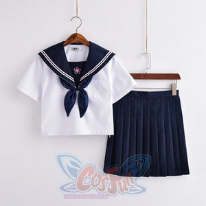 New Arrival Jk Sets Sakura Embroideried Novelty Sailor Suit School Uniform Mp006117 Short Sleeve